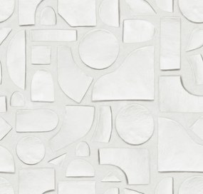 Fototapet, Clay Figures, White, Rebel Walls