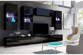 Mobilier living Calabria C11 (Negru) (fără iluminat). 1051635