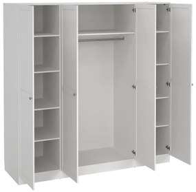 Șifonier alb 195,5x200 cm Billund – Tvilum