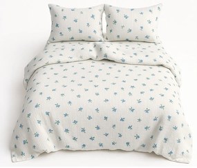 Lenjerie de pat din muselină Matex Afine, 140 x 200 cm, 70 x 90 cm