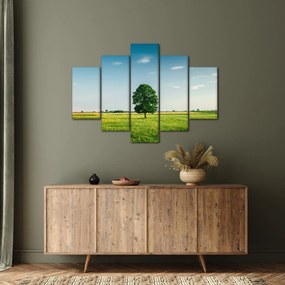 Tablou cu copaci pe luncă (150x105 cm)