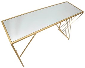 Masă consolă aurie 40x120 cm Easy – Mauro Ferretti