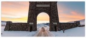 Tablou cu poarta, Yellowstone (120x50 cm)