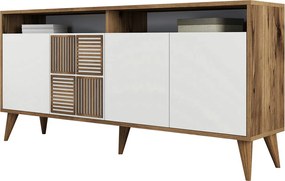 Consola, Hanah Home, Milan 160, 160x78x35 cm, Nuc/Alb