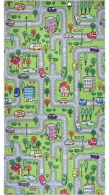 Covor pentru copii verde 80x150 cm Green Neighborhood – Vitaus