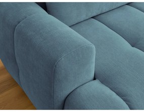 Colțar albastru extensibil/cu spațiu de depozitare (cu colț pe partea dreaptă/cu șezlong) Fuji – Bobochic Paris