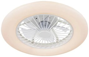 Plafonieră LED dimabilă cu ventilator Lucci Air 513200 OSLO LED/20W/230V alb + telecomandă