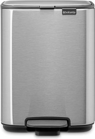 Coș de gunoi argintiu mat cu pedală din oțel 4 l Bo – Brabantia