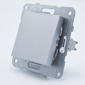 Intrerupator simplu, 10A, IP20, Argintiu, Panasonic Arkedia Slim / Karre Plus