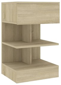 808654 vidaXL Noptieră, stejar sonoma, 40x35x65 cm, PAL