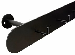 Cuier de perete negru din metal Hack – Hübsch