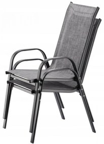 Set mobilier de grădină Bissi (gri) (pentru 4 persoane). 1096315