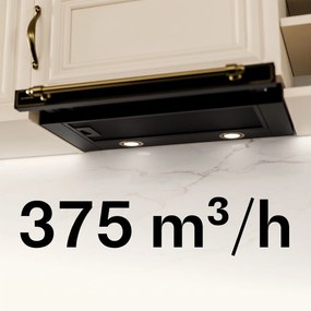 Klarstein Victoria hotă extractabilă elegantă, retro, atemporală, 60 cm, EEC A++, 375 m³/h