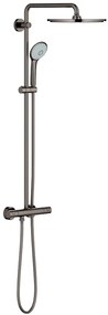 Grohe Euphoria set de duș perete cu termostat cu duș de ploaie Hard Graphite 26075A00