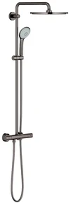 Grohe Euphoria set de duș perete cu termostat cu duș de ploaie Hard Graphite 26075A00
