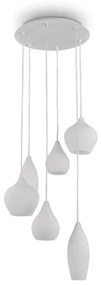 Lustra suspendata design modern SOFT SP6 BIANCO 087818