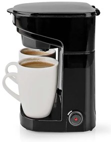 Cafetieră pentru două cești 450W/230V 0,25 l Nedis KACM140EBK