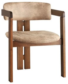 Scaun de sufragerie CO Beige and Walnut