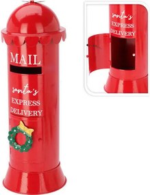 Cutie postala rosie pentru Mos Craciun EXPRESS DELIVERY, 19x52cm