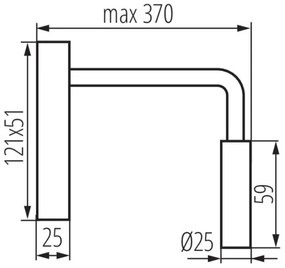 Veioză LED de flexibilă Kanlux 32522 TONIL LED/2,7W/230V negru