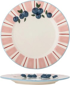 Farfurii roz/crem 4 buc. pentru desert din gresie ø 20,5 cm Carry – Bloomingville