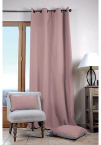 DRAPERIE EASY VELUR CU INELE, 140X260 CM, ROZ PUDRA