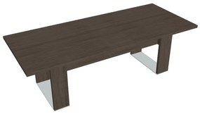 Masă de conferință Verno+ S 240 x 100 cm, stejar antracit / maro