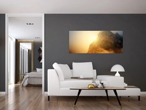 Tabloului muntelui în ceață (120x50 cm)