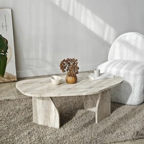 Măsuță de conferință Rock Travertine