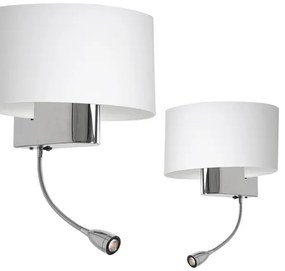 Lampă LED de perete CASINO 1xE27/60W/230V + LED/1W/230V alb