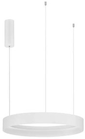 Lustra circulara aluminiu alb LED CCT LUMIA 60cm