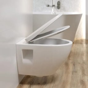 Capac vas wc cu soft close, alb, Cersanit Moduo Slim