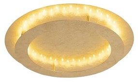 Plafoniera Art Deco auriu / alamă 50 cm incl. LED - Belle