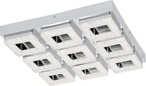 Eglo 95658 - Plafonieră cu cristale FRADELO 9xLED/4W/230V