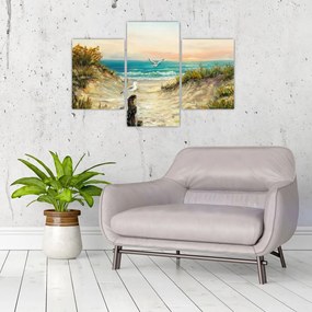 Tablou - Plaja cu nisip (90x60 cm)