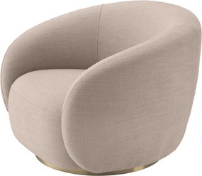 Fotoliu pivotant design elegant Brice, avalon sand 115169 HZ
