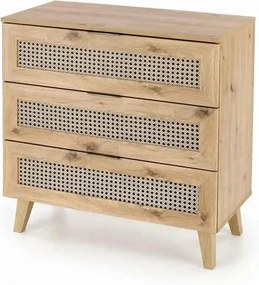 Comoda BORNEO, stejar artisan, PAL laminat, 80x40x85 cm