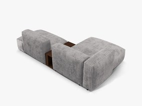 Coltar modular Martina corduroy Tilia L285 cm + masuta de cafea