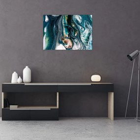 Tablou pe sticlă cu abstracție (70x50 cm)