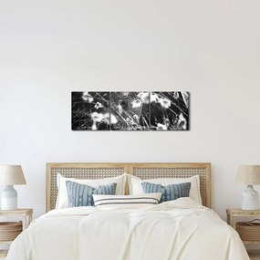 Tablou - Pânza de păianjen în pajiște (cu ceas) (90x30 cm)