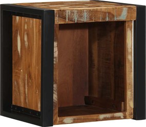 vidaXL Noptiera multicolor 40x35x40 cm lemn masiv recuperat