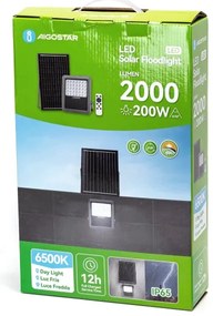 Proiector LED solar dimabil Aigostar LED/200W/3,4V IP65 + telecomandă