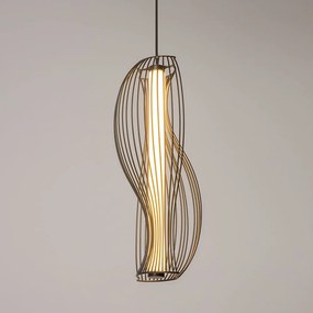 Lustra Suspendata LED, Negru, Shadows of the past