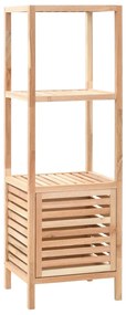 vidaXL Dulap depozitare baie, 39,5x35,5x123 cm, lemn de nuc masiv