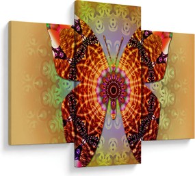 Tablou - Fluture etno (90x60 cm)