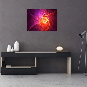 Tablou pe sticlă modern abstract (70x50 cm)