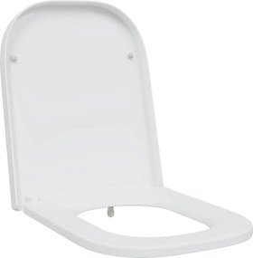 vidaXL Capacul de toaletă Alb 47,5 x 35 x 3,6 cm Duroplast