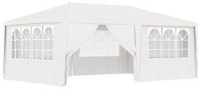 vidaXL Cort de petrecere profesional cu pereți alb 4 x 6 m 90 g/m²