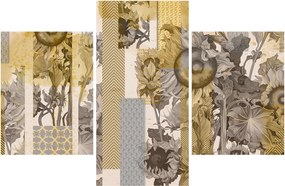 Tablou - Colaj cu floarea-soarelui (90x60 cm)