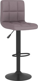 vidaXL Scaun de bar, gri taupe, material textil